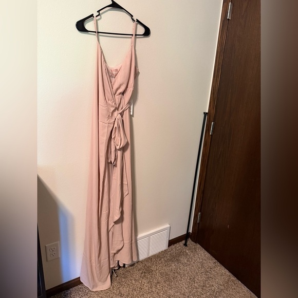 Show Me Your MuMu Light Pink Strapless bridesmaid Gown - Picture 4 of 9